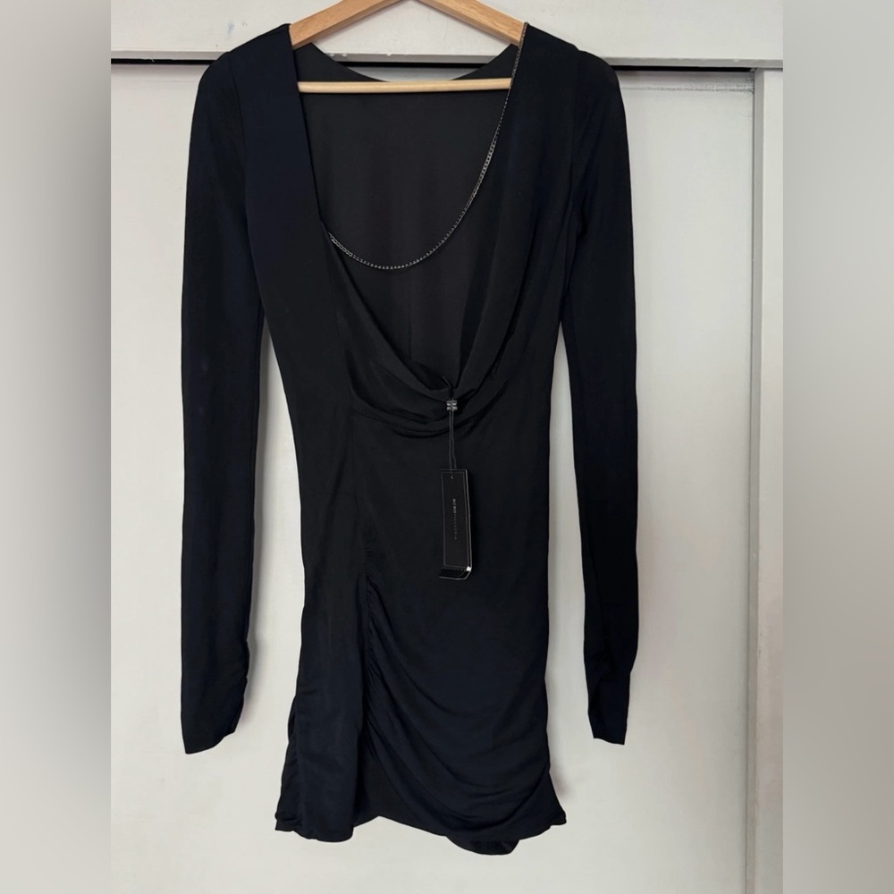 XS BCBGMaxAzria Black Backless Dress